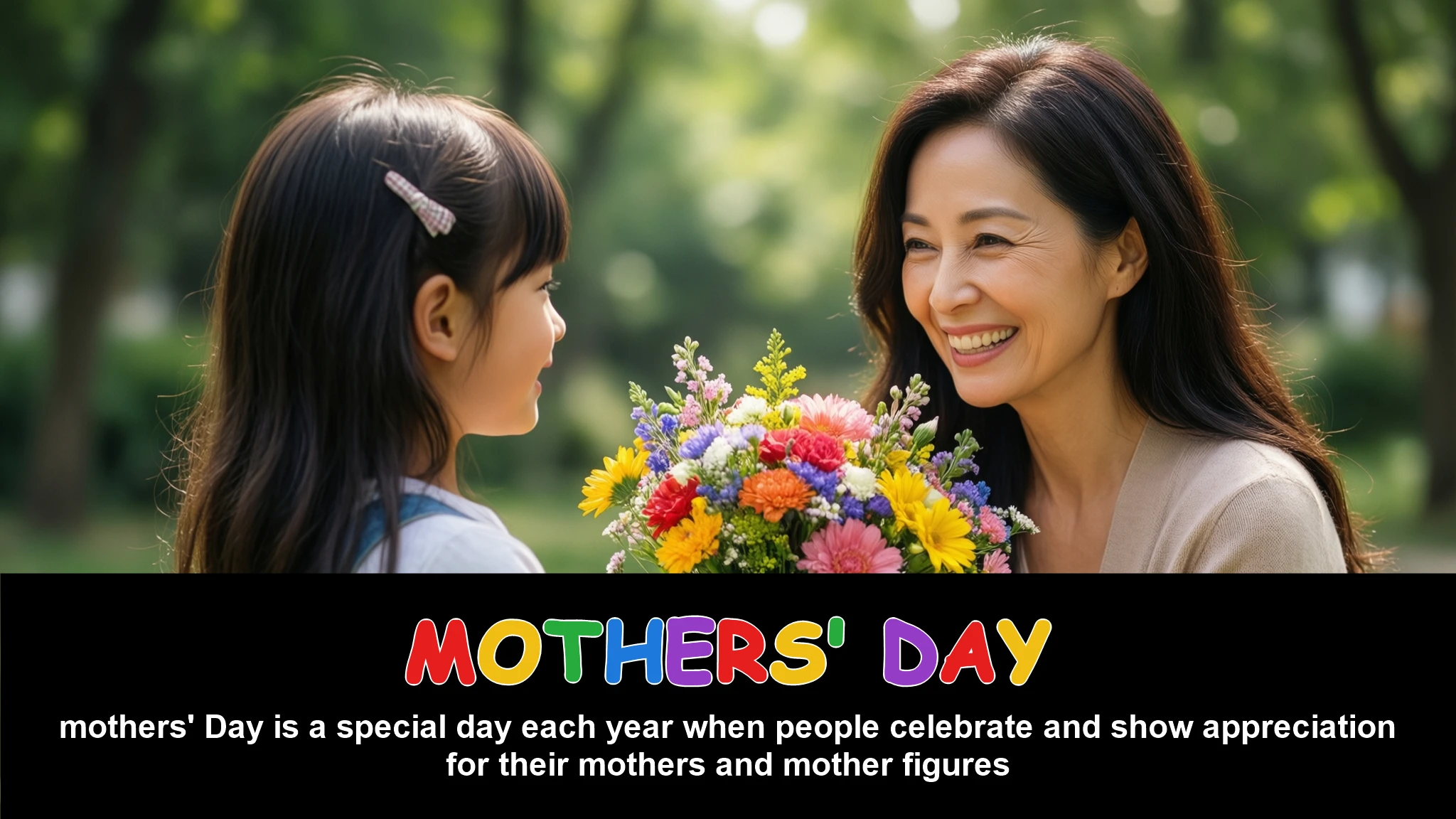 English Illustration for Mothers' Day